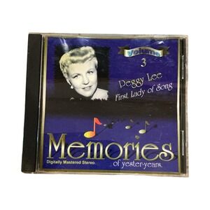 Peggy Lee First Lady of Song Memories of Yester-years Vol 3 CD 1997 Samba Jazz
